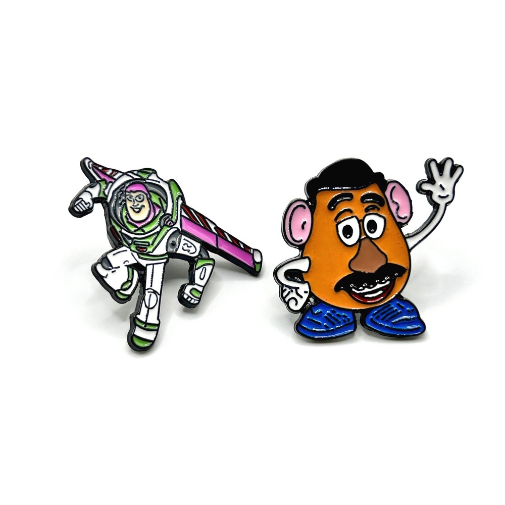 Buzz Lightyear Mr Potato Head Disney Pin Set OS Multi Toy Story Enamel Lapel Pin